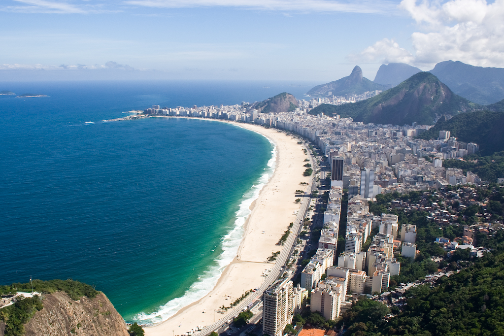 Copacabana beach and Rio de Janeiro’s coastline